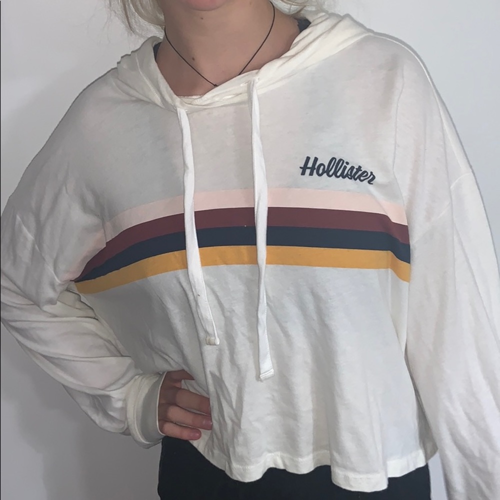 hollister cropped sweatshirt top